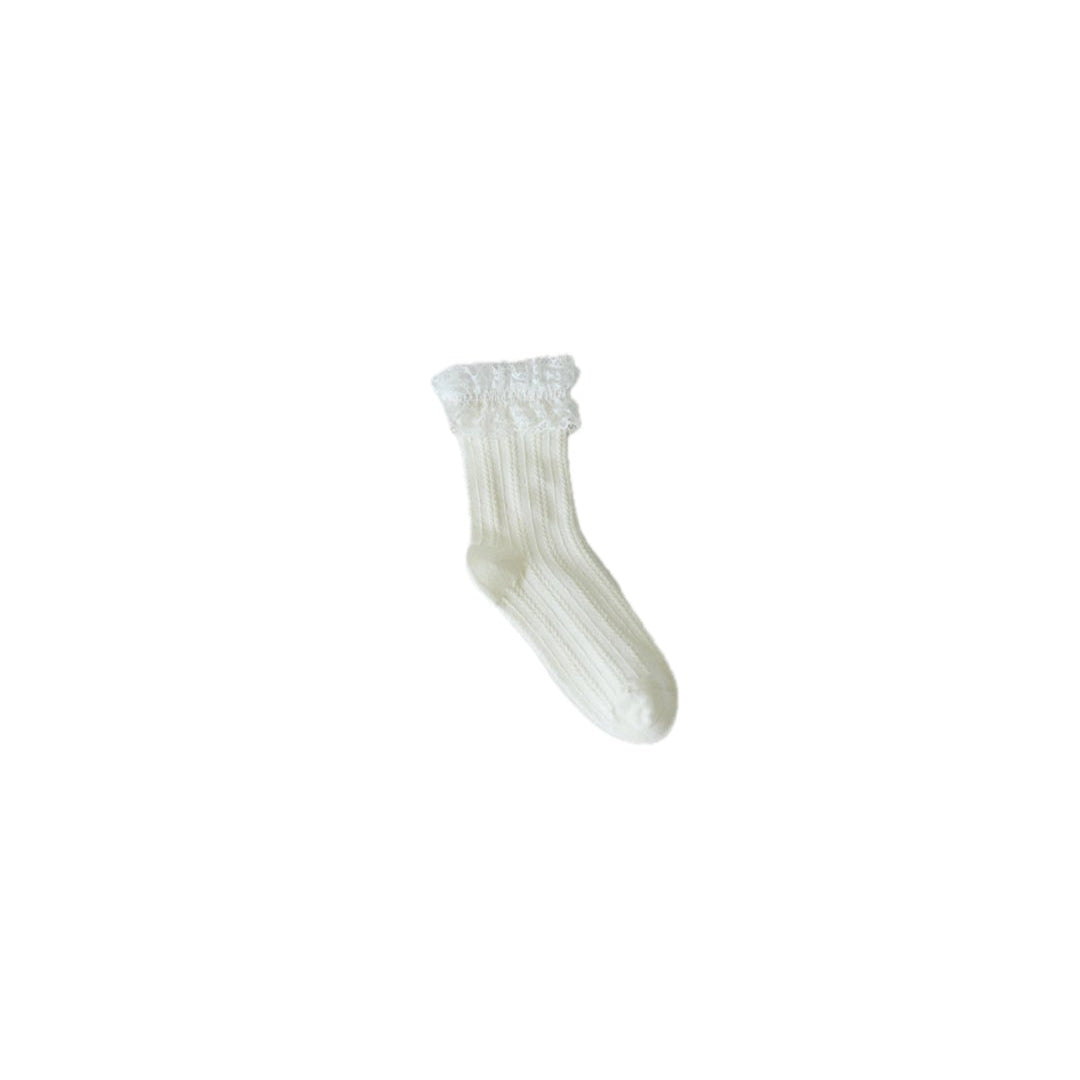 Sweet Whimsy Ruffle Crew Socks
