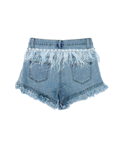 Angel Aura Denim Shorts
