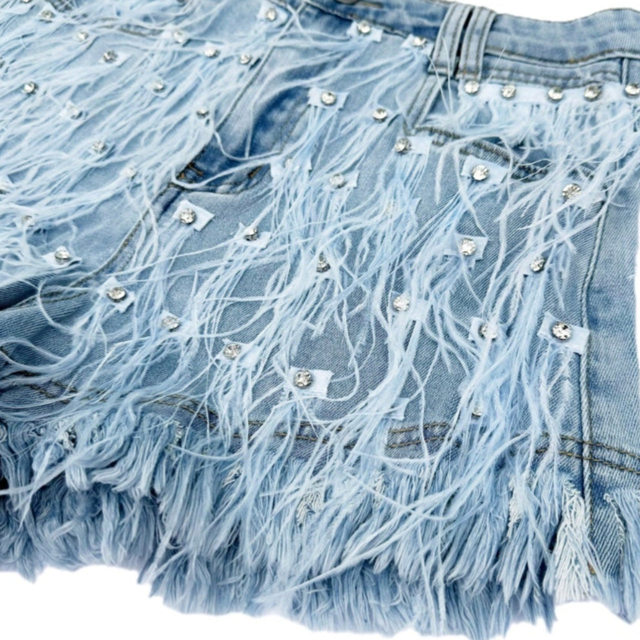 Angel Aura Denim Shorts